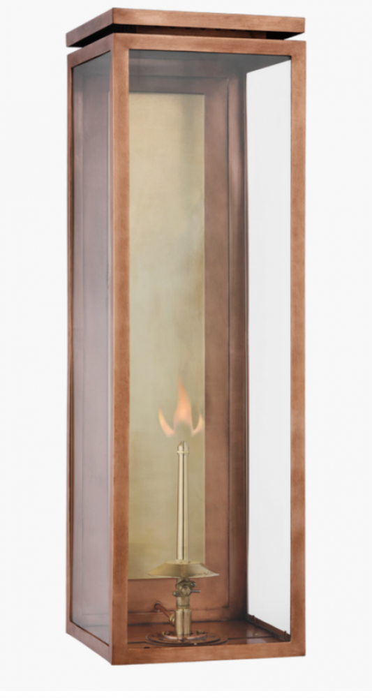 Fresno XL 3/4 Gas Wall Lantern Copper