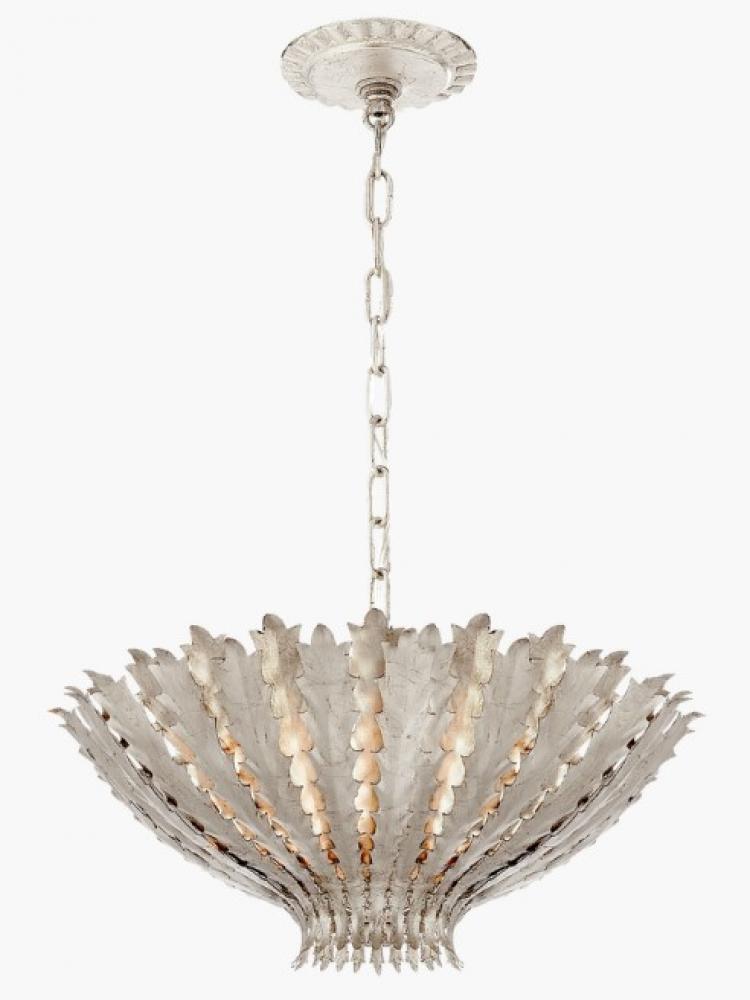 VC Hampton Small Chandelier - Burnished Silver Leaf