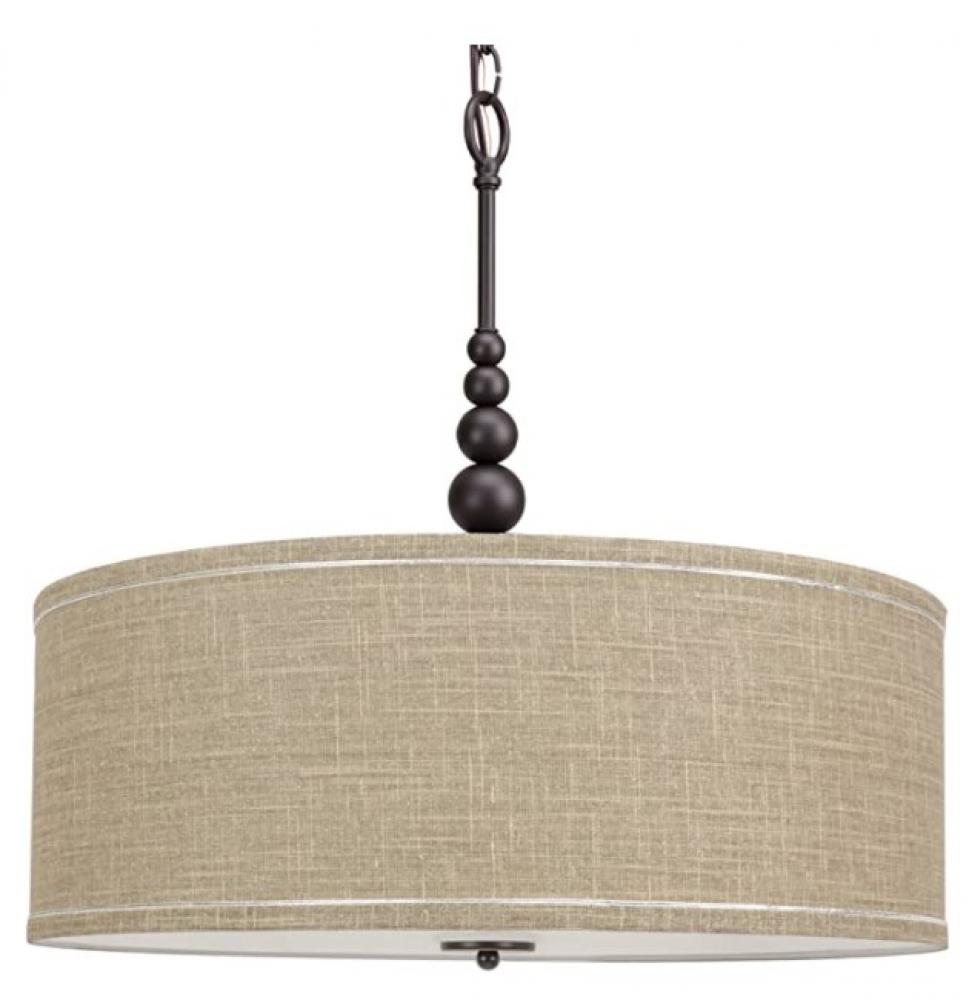 Kira 22" 3Lt Drum Chandelier / Pendant