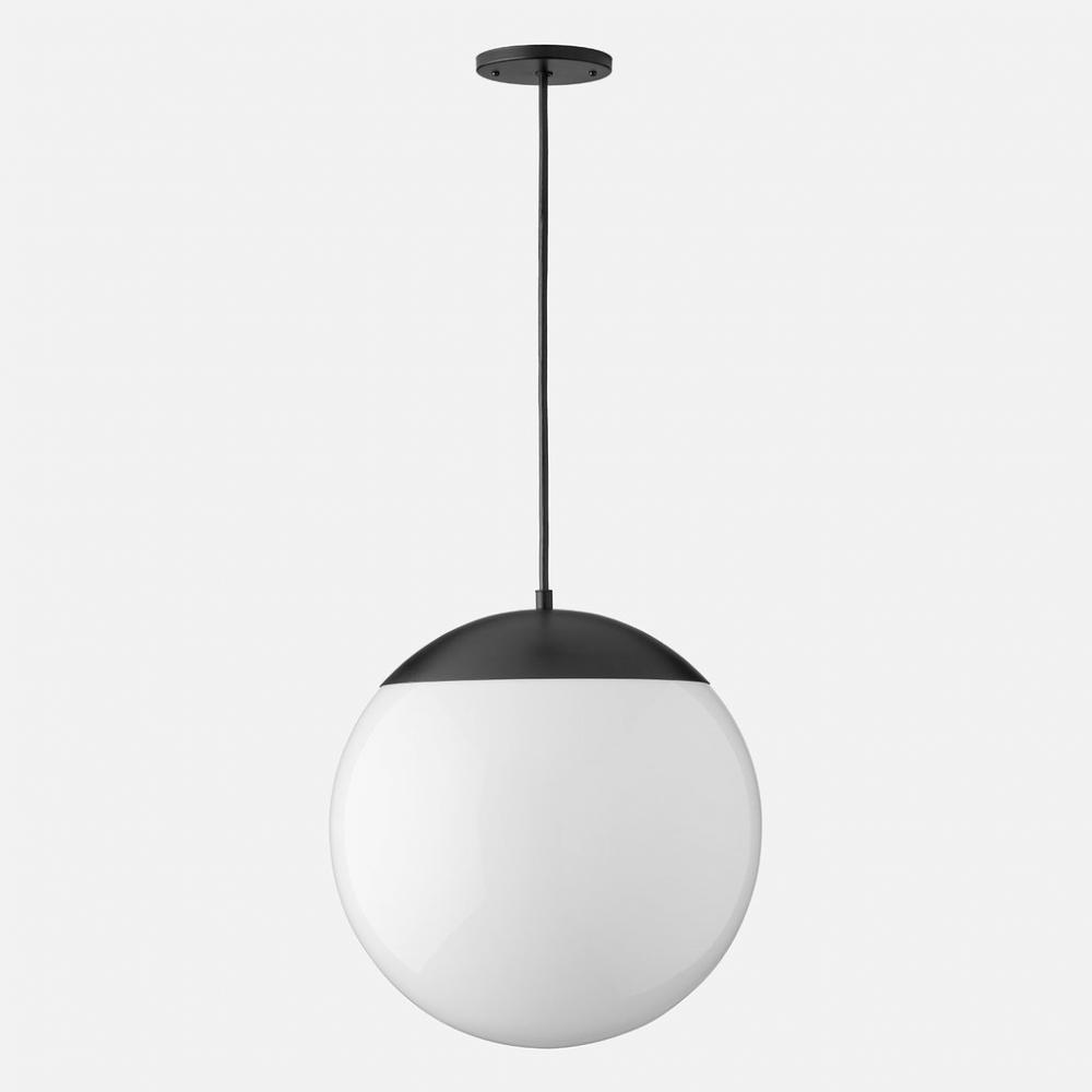 Luna Cord Pendant w/ 16" Shade - Black