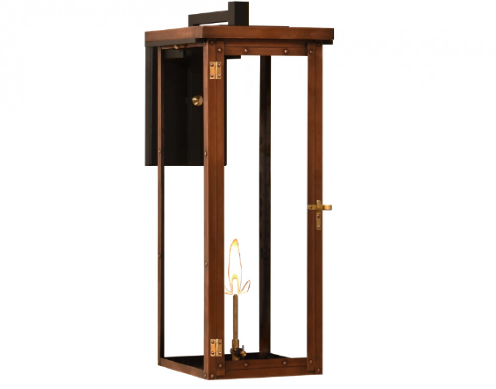 Coppersmith - Dinardi Wall Mount Copper Lantern E-Lyte