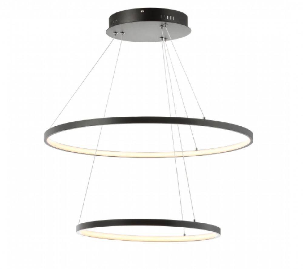 JONATHAN Y Lighting Brice 2 Light 24" Wide LED Ring Chandelier