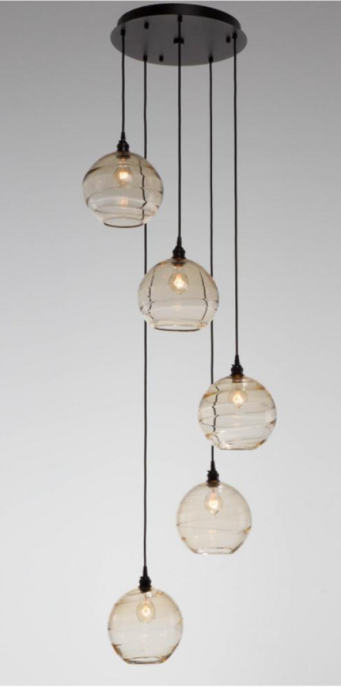 Alloway Lighting Co. - Terra 23" Round Canopy 5lt Pendant