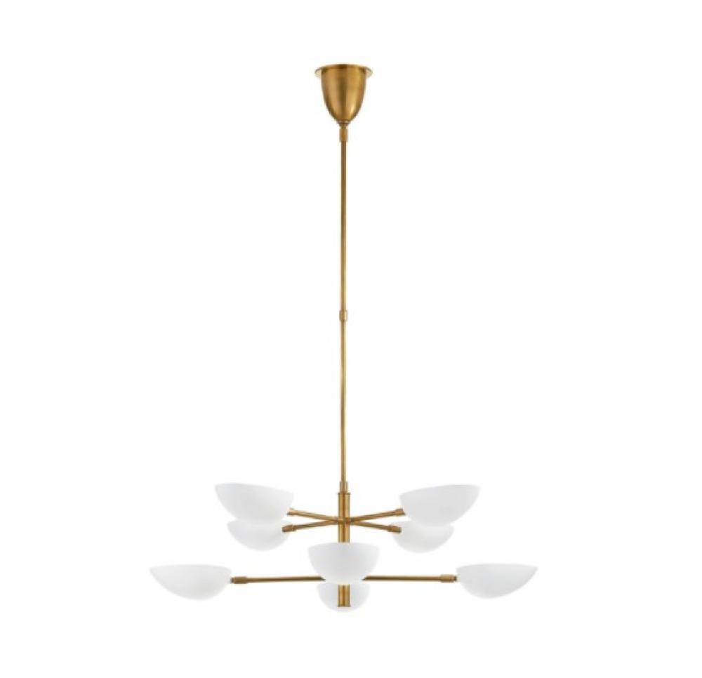 Visual Comfort Aerin Graphic Large Two-Tier Chandelier