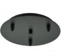 Alloway Lighting Co. Items 113BK - 3 PORT BLACK CANOPY