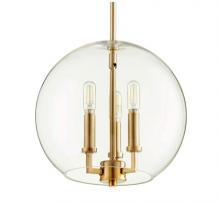 Alloway Lighting Co. Items 873-3-80 - Globe Pendant Brass-Quorum