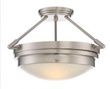 Alloway Lighting Co. Items 6-3352-2-SN - Lucerne 2lt Semi-Flush Mount