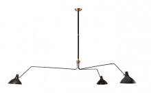 Alloway Lighting Co. Items ARN 5007BLK - Charlton Grande Triple Arm Chandelier - Black