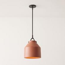 Alloway Lighting Co. Items 71-1682456 - Henry Pendant -  Dark Bronze / Terracotta 10.75"