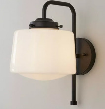 Alloway Lighting Co. Items SC19089A - Opal Schoolhouse Sconce-SOL