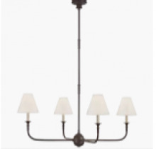 Alloway Lighting Co. Items 5451AI/EBO-L - PIAF LARGE CHANDELIER/VC