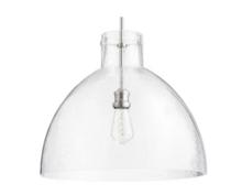 Alloway Lighting Co. Items 8932-65 - Quorum 19" Glass Pendant Satin Nickel