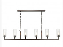 Alloway Lighting Co. Items 2257026 - Oil Rubbed Bronze with Clear Glass Six-Light Chandelier