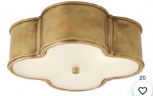 Alloway Lighting Co. Items AH 4015NB-FG - Basil 17" Flush Mount VC