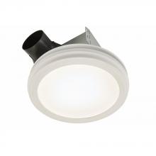 Alloway Lighting Co. Items AERN80LWH - NuTone LED Round Deco 80 CFM Bathroom Exhaust Fan