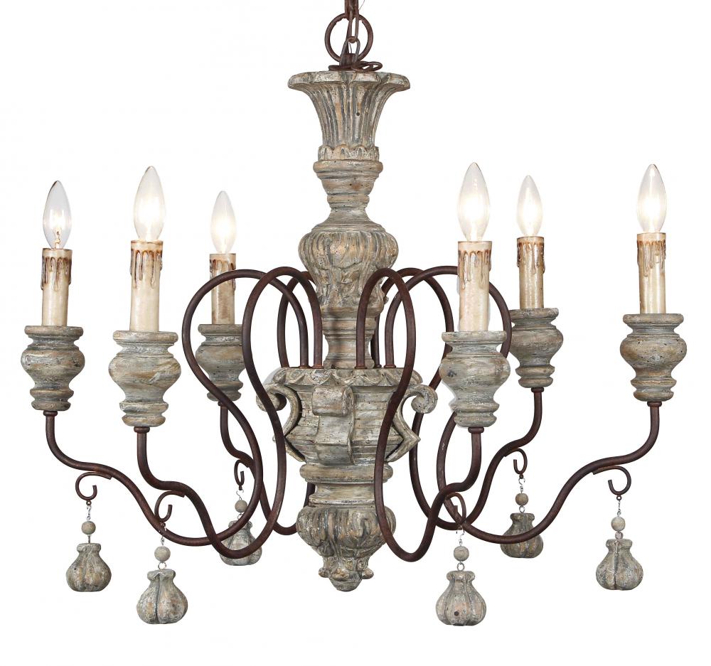 The Imperial Castle 6-light Chandelier