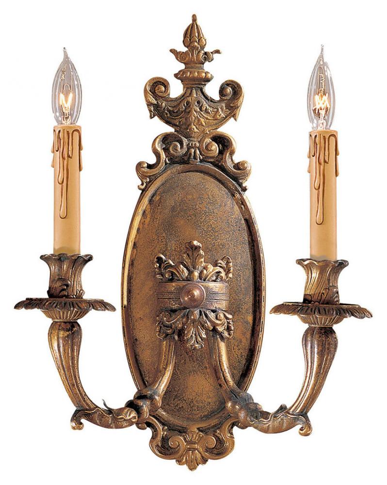 2 LIGHT WALL SCONCE