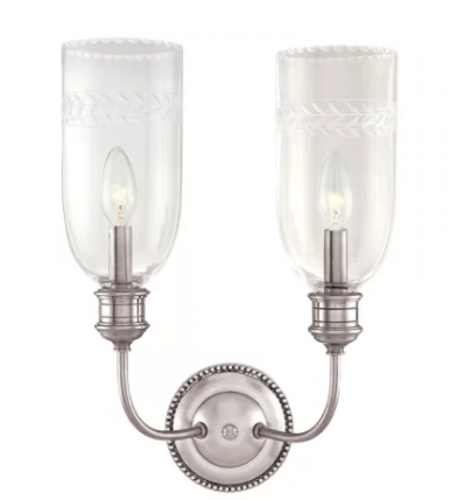 2 LIGHT WALL SCONCE