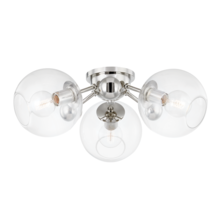 Hudson Valley 8025-PN - 3 LIGHT SEMI FLUSH