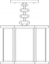 Arroyo Craftsman LYH-7AE-RC - 7" Lyon Pendant