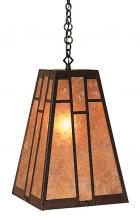 Arroyo Craftsman AH-12TN-MB - 12" asheville hanging pendant