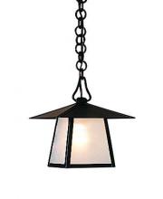 Arroyo Craftsman CH-8TRM-P - 8" carmel pendant with t-bar overlay