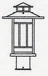 Arroyo Craftsman KP-9TN-S - 9" kennebec post mount