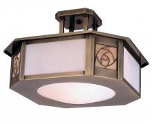 Arroyo Craftsman SCCM-15BC-MB - 15" saint clair inverted semi-flush ceiling mount