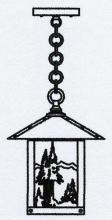 Arroyo Craftsman TRH-9MNRM-VP - 9" timber ridge pendant with mountain filigree