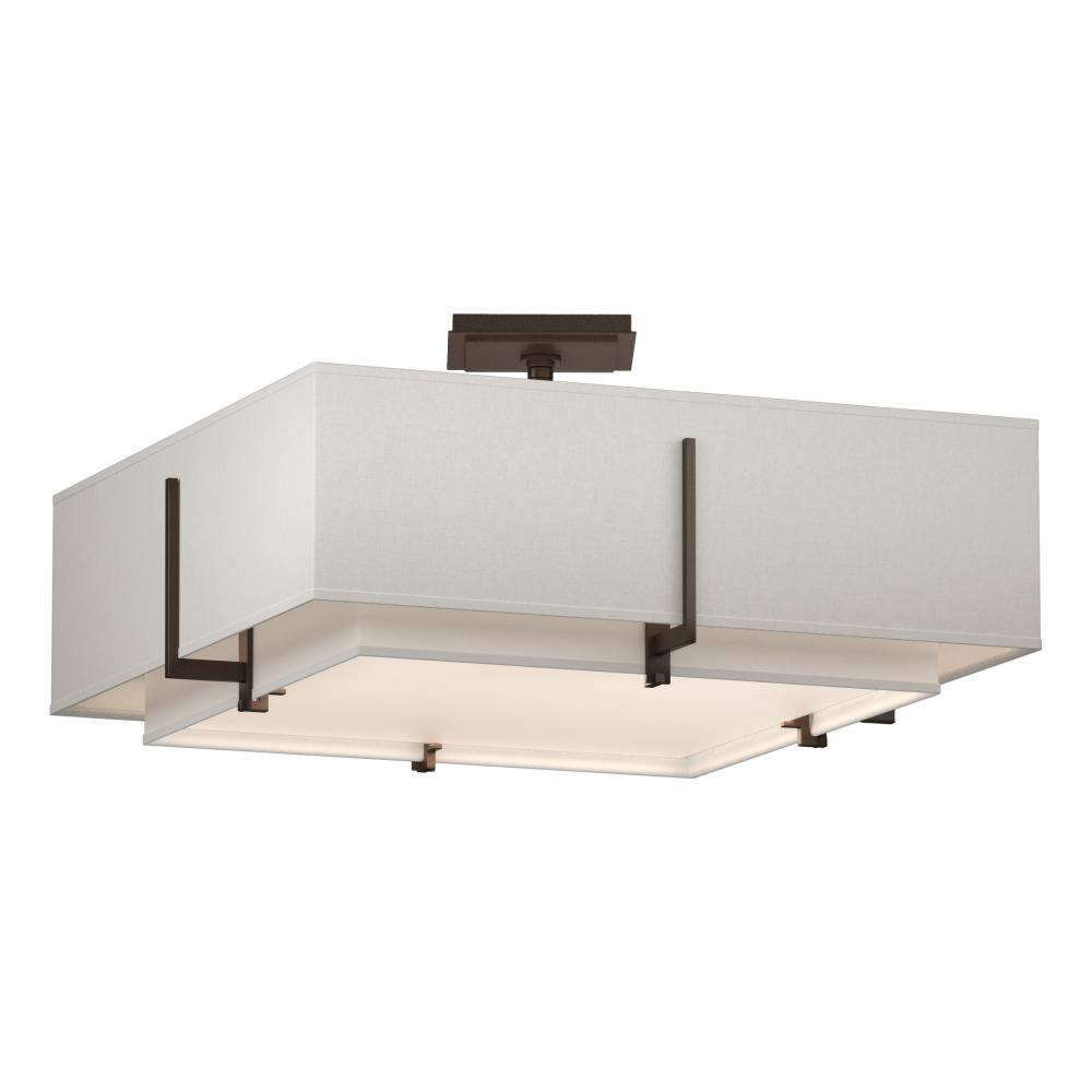 Exos Square Double Shade Semi-Flush