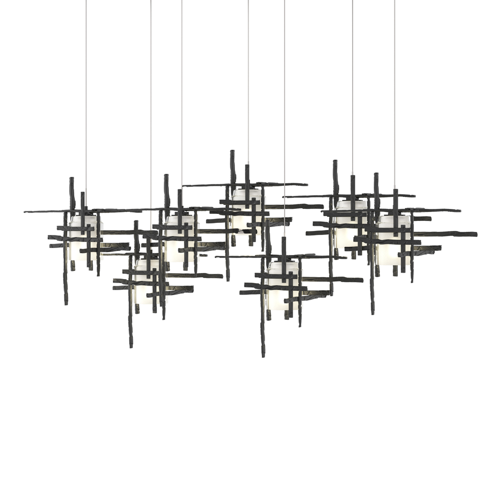 Tura 7-Light Frosted Glass Pendant