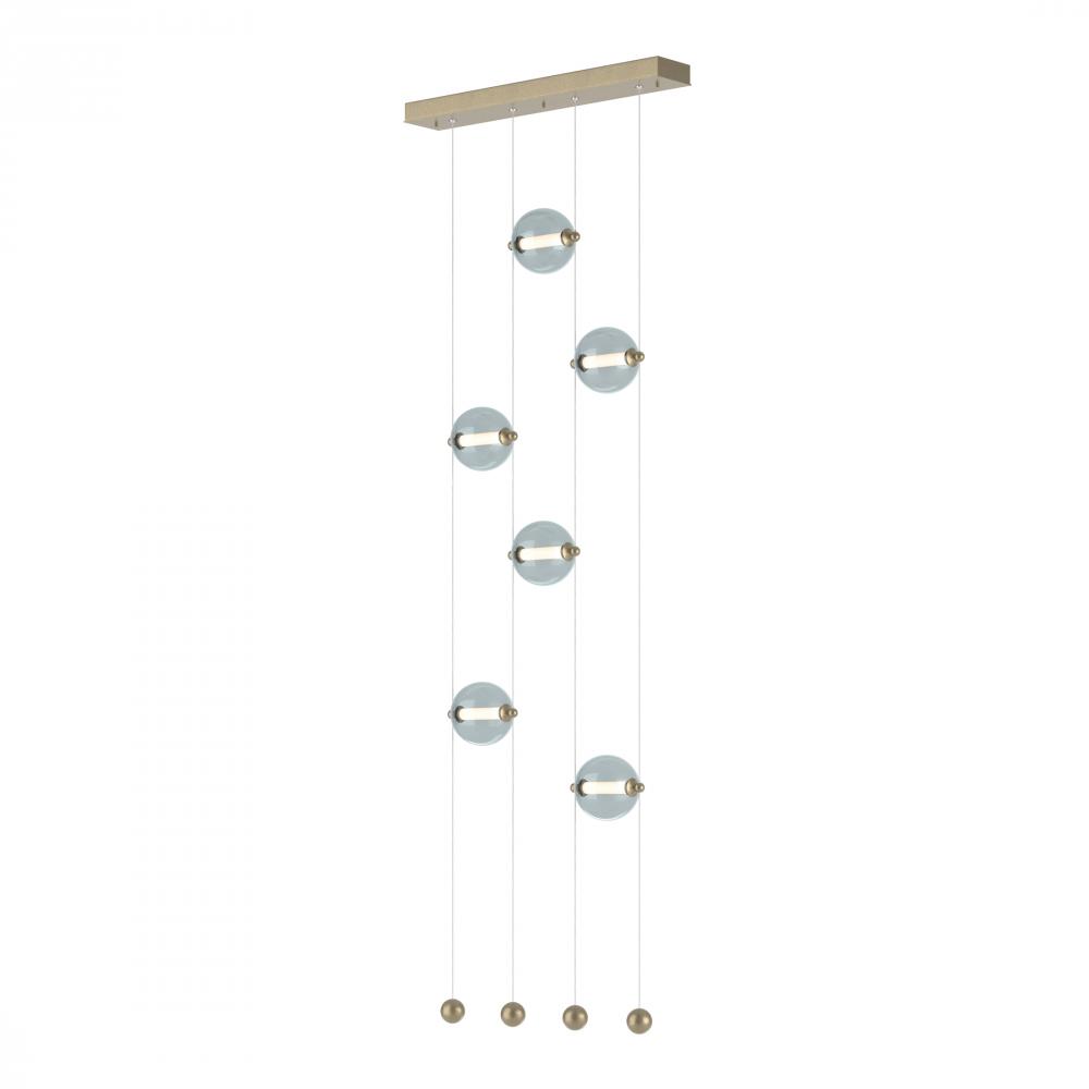 Abacus 6-Light Ceiling-to-Floor LED Pendant