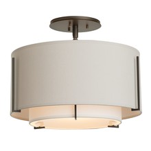 Hubbardton Forge 126501-SKT-07-SF1099-SE1590 - Exos Small Double Shade Semi-Flush