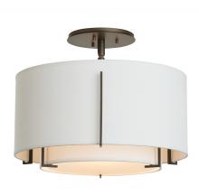 Hubbardton Forge 126501-SKT-07-SF1099-SF1590 - Exos Small Double Shade Semi-Flush