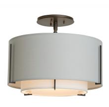 Hubbardton Forge 126501-SKT-07-SF1099-SJ1590 - Exos Small Double Shade Semi-Flush