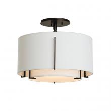 Hubbardton Forge 126501-SKT-10-SF1099-SF1590 - Exos Small Double Shade Semi-Flush