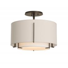 Hubbardton Forge 126501-SKT-14-SF1099-SE1590 - Exos Small Double Shade Semi-Flush