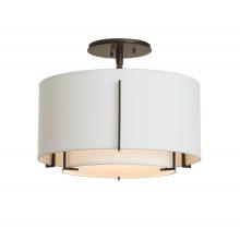 Hubbardton Forge 126501-SKT-14-SF1099-SF1590 - Exos Small Double Shade Semi-Flush