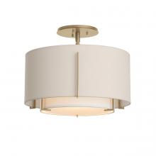 Hubbardton Forge 126501-SKT-84-SF1099-SE1590 - Exos Small Double Shade Semi-Flush