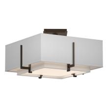 Hubbardton Forge 126507-SKT-05-SF1205-SF1605 - Exos Square Small Double Shade Semi-Flush