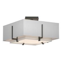 Hubbardton Forge 126507-SKT-20-SF1205-SF1605 - Exos Square Small Double Shade Semi-Flush