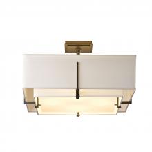 Hubbardton Forge 126510-SKT-07-SF1605-SF2012 - Exos Square Double Shade Semi-Flush