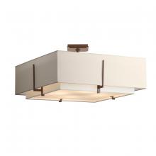 Hubbardton Forge 126513-SKT-05-SF2012-SE2401 - Exos Square Large Double Shade Semi-Flush