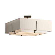 Hubbardton Forge 126513-SKT-14-SF2012-SE2401 - Exos Square Large Double Shade Semi-Flush