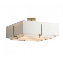 Hubbardton Forge 126513-SKT-84-SF2012-SF2401 - Exos Square Large Double Shade Semi-Flush