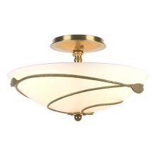 Hubbardton Forge 126712-SKT-86-GG0048 - Forged Leaves Semi-Flush