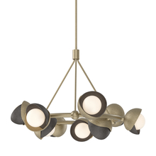 Hubbardton Forge 131068-SKT-MULT-84-14-GG0711 - Brooklyn 9-Light Double Shade Ring Pendant