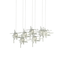 Hubbardton Forge 131095-SKT-LONG-82-II0728 - Tura 7-Light Seeded Glass Pendant