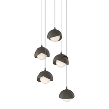 Hubbardton Forge 131125-SKT-LONG-05-07-GG0711 - Brooklyn 5-Light Double Shade Pendant