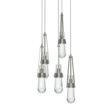 Hubbardton Forge 131127-SKT-LONG-85-ZM0434 - Link 5-Light Clear Glass Pendant